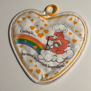 Vintage Care Bears potholder.